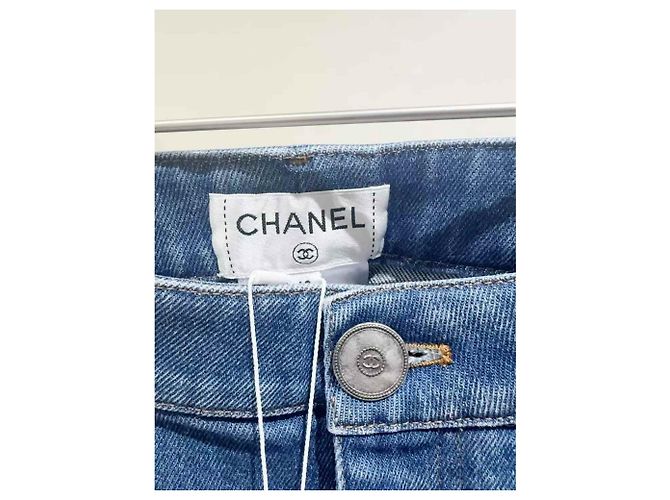 Chanel Jeans aus Baumwolle Größe 40 Mehrfarben - Ansicht 4