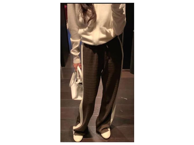 Pantalones Hermès de lana mujer 38 Multicolor - vista 5