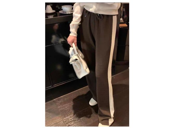 Pantalones Hermès de lana mujer 38 Multicolor - vista 6