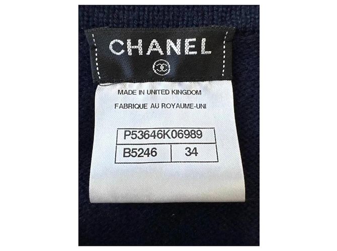 Chanel Cashmere Strickwaren Damen Größe 34 Mehrfarben - Ansicht 4