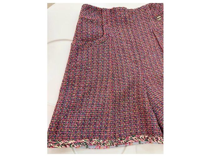 Shorts Chanel de Tweed Multicolor - vista 4