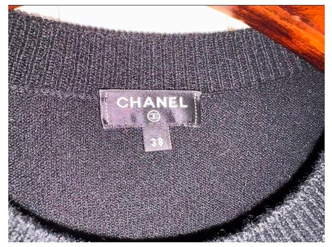 Chanel Schwarzer Kaschmir Strick - Ansicht 4