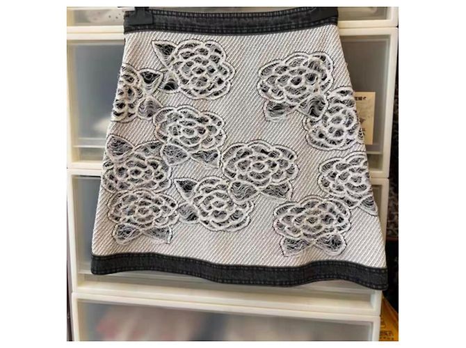Chanel Rock aus Baumwolle mehrfarbig Größe 36 Mehrfarben - Ansicht 3