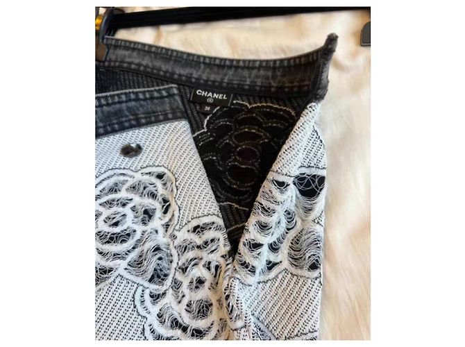 Chanel Rock aus Baumwolle mehrfarbig Größe 36 Mehrfarben - Ansicht 5
