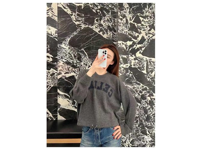 Prenda de punto de lana Céline Mujer XS Multicolor - vista 5