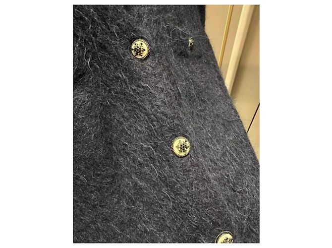 Chanel Strickpullover aus Wolle Navy Größe 38 Marineblau - Ansicht 3