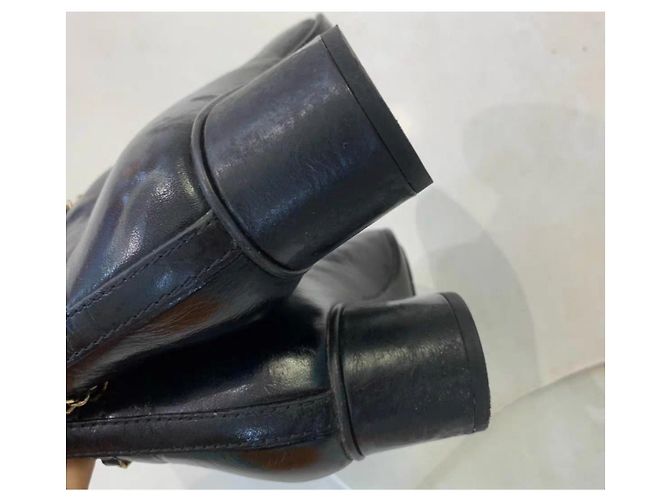 Botas Chanel de cuero negro 36.5 - vista 4