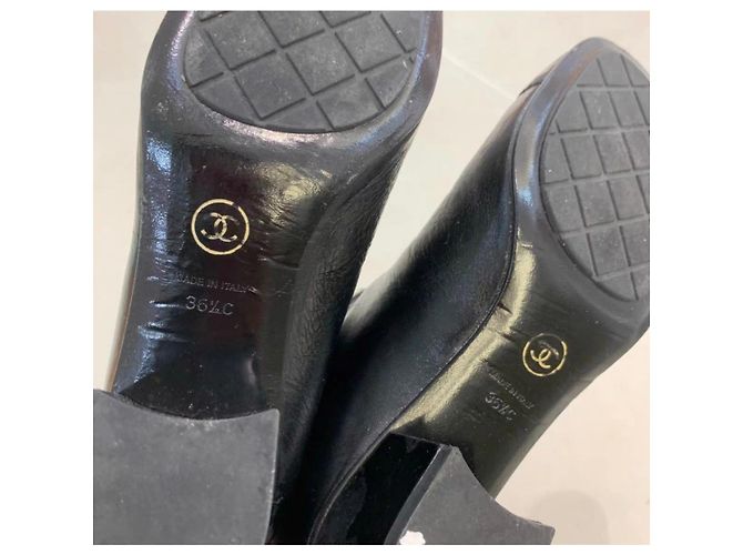 Botas Chanel de cuero negro 36.5 - vista 5