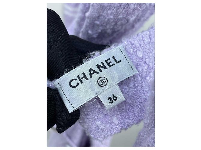 Chanel Kleid Lila Viskose Größe 36 - Ansicht 3