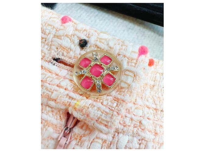 Chanel Rock aus rosa Tweed Pink - Ansicht 4