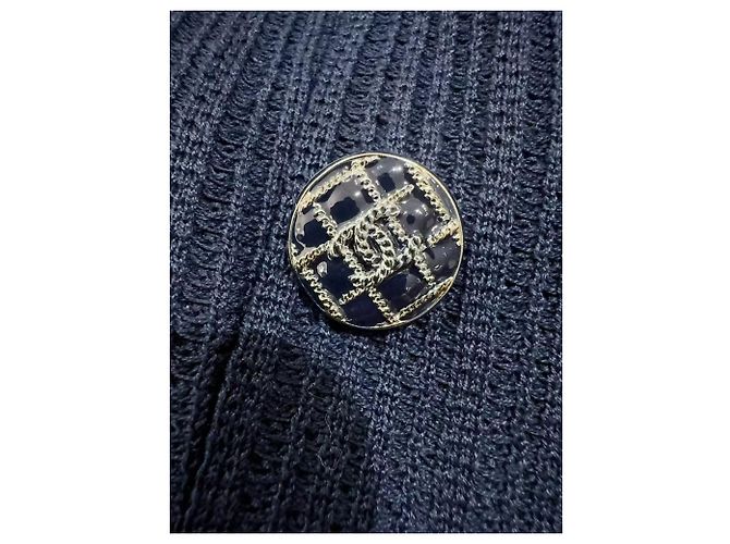 Tuta Chanel in cotone blu navy - vista 5