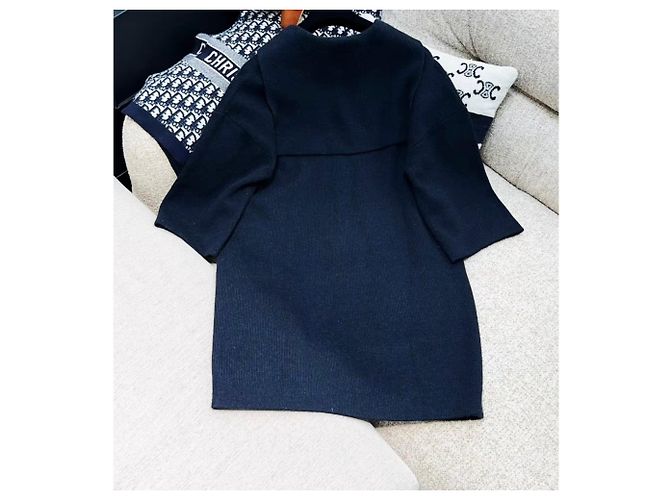 Chanel Kleid aus schwarzem Kaschmir - Ansicht 3