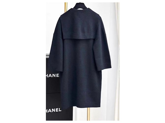 Chanel Kleid aus schwarzem Kaschmir - Ansicht 4