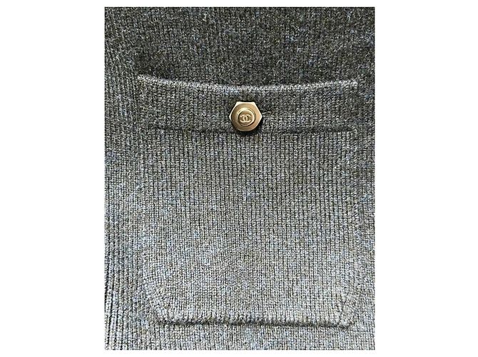 Chanel Kleid aus schwarzem Kaschmir - Ansicht 6