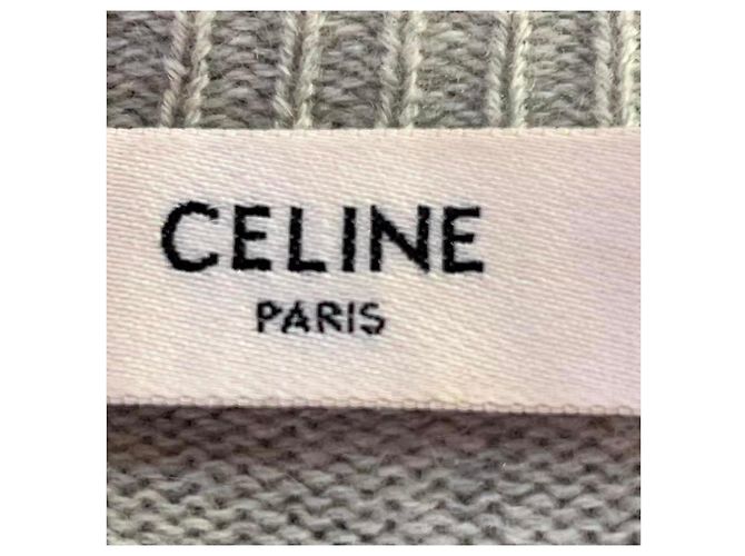 Pull en cachemire gris Céline - vue 2