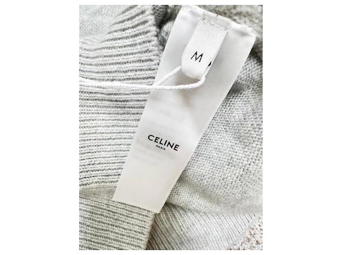 Pull en cachemire gris Céline - vue 4