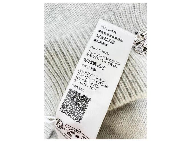 Pull en cachemire gris Céline - vue 5