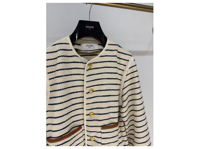 Céline Jacke aus Baumwolle Damen Größe 36 Mehrfarben - Ansicht 2