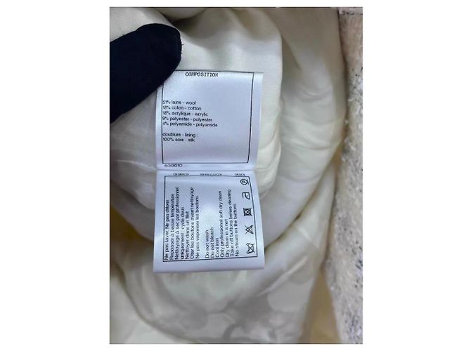 Abrigo Chanel de lana mujer talla 36 Multicolor - vista 5