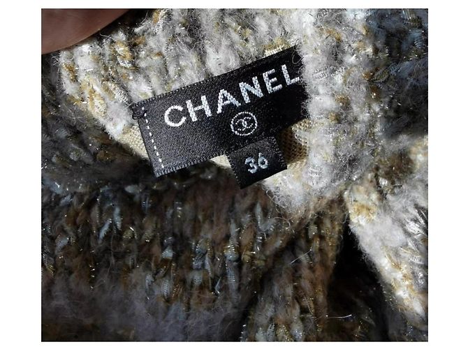 Chanel Kleid aus Wolle Mehrfarbig Größe 36 Mehrfarben - Ansicht 5