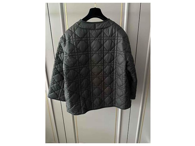 Autre Marque Dior Black Biker Jacket Polyester Size 38 - view 2