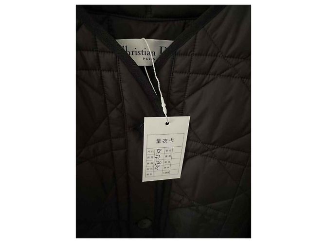 Autre Marque Dior Black Biker Jacket Polyester Size 38 - view 4