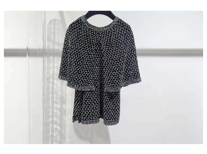 Chanel Oberteil Schwarz aus Polyester Größe 38 - Ansicht 2