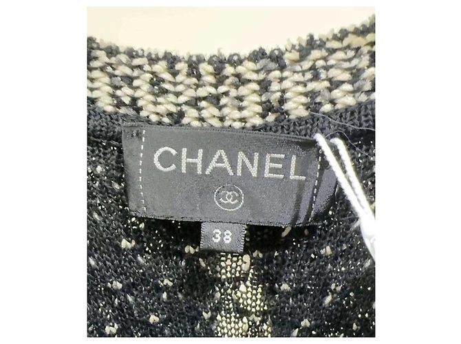 Chanel Oberteil Schwarz aus Polyester Größe 38 - Ansicht 3