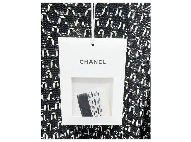Chanel Oberteil Schwarz aus Polyester Größe 38 - Ansicht 4
