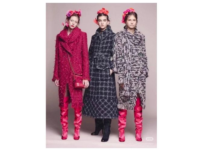 Chanel Wool Coat Multi Color Size 34 Multiple colors - view 4