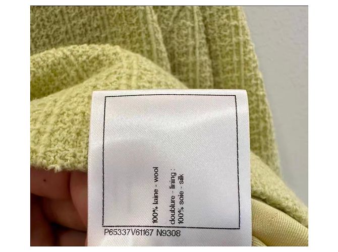 Chanel Kleid aus Wolle Mehrfarbig Größe 38 Mehrfarben - Ansicht 10