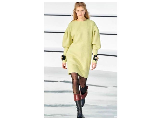 Chanel Kleid aus Wolle Mehrfarbig Größe 38 Mehrfarben - Ansicht 6