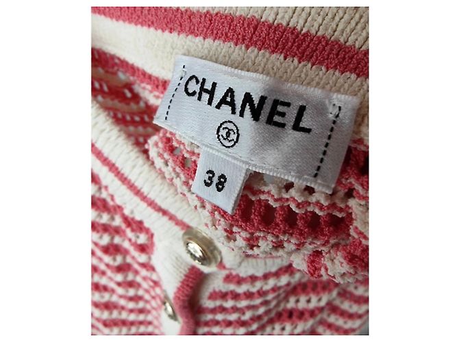 Chanel Baumwollkleid Mehrfarbig Größe 38 Mehrfarben - Ansicht 2