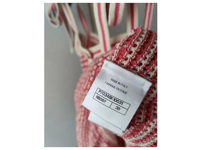 Chanel Baumwollkleid Mehrfarbig Größe 38 Mehrfarben - Ansicht 4