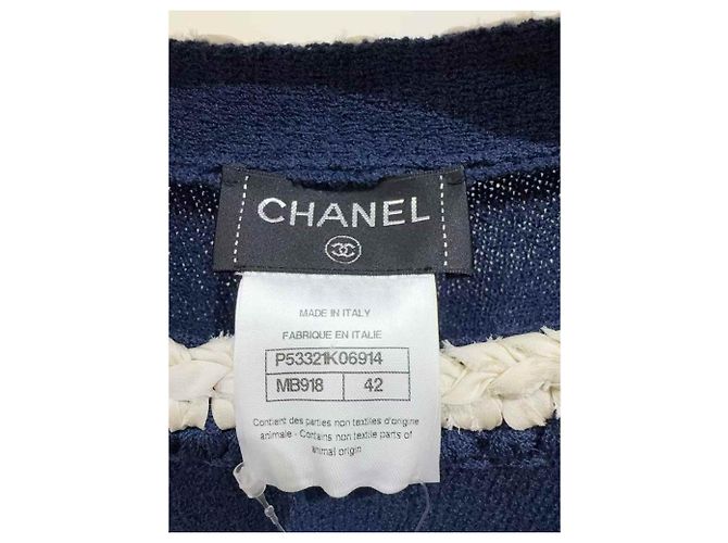 Chanel Kleid aus Kaschmir 42 FR Mehrfarben - Ansicht 3
