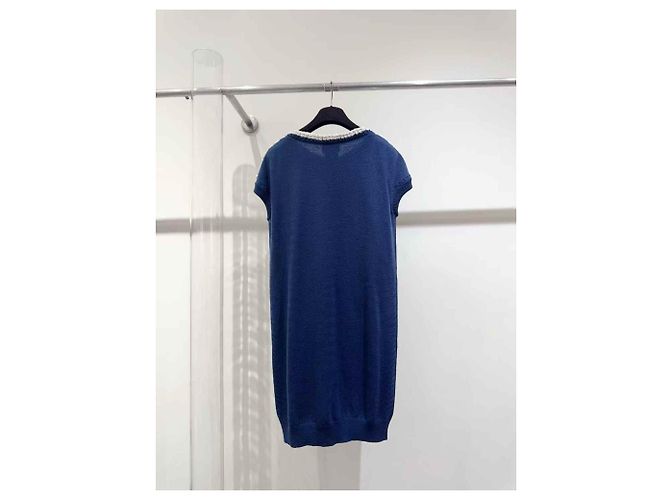 Chanel Kleid aus Kaschmir 42 FR Mehrfarben - Ansicht 5