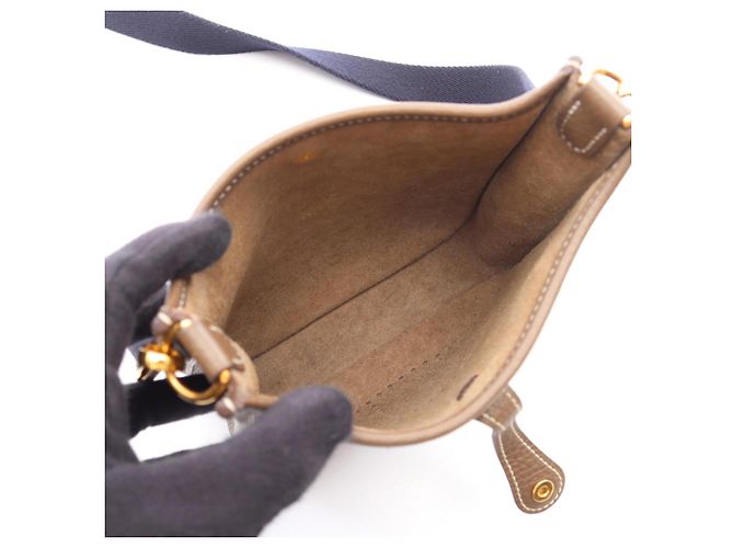 Hermès Borsa a tracolla Hermes Evelyne TPM Amazon Marrone Taupe - vista 3