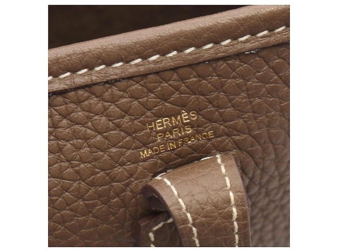 Hermès Borsa a tracolla Hermes Evelyne TPM Amazon Marrone Taupe - vista 4