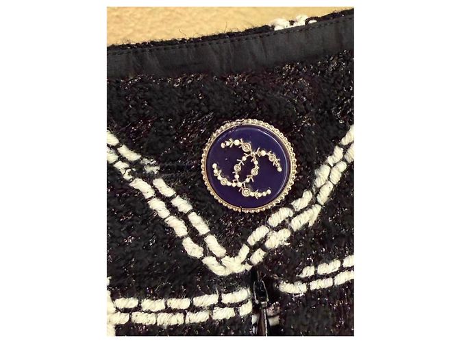 Shorts Chanel de Tweed Multicolor - vista 3