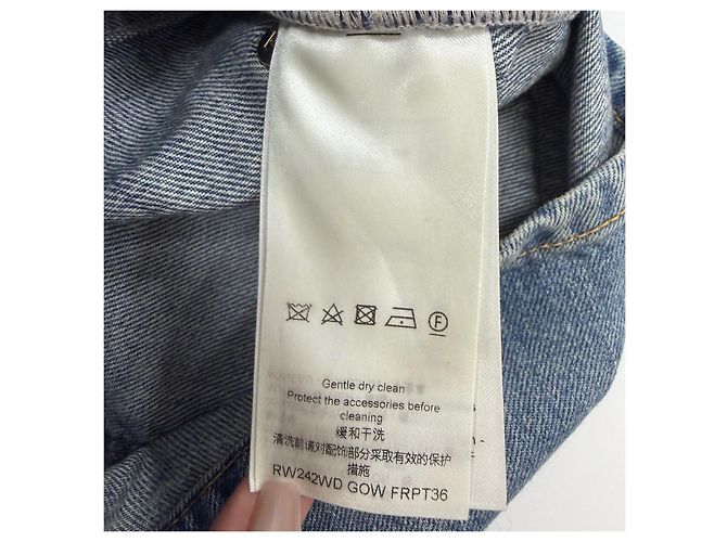Pantaloncini Louis Vuitton in denim uomo Multicolore - vista 4
