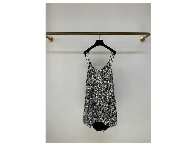 Vestido Chanel de seda multicolor talla 36 - vista 4
