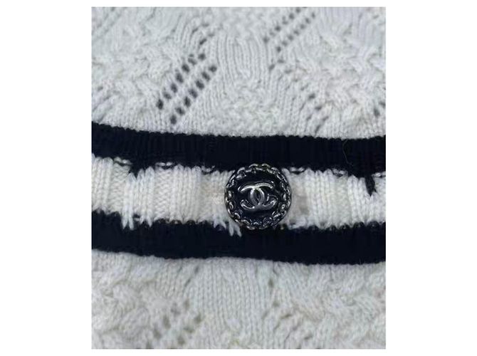 Chanel Strickwaren aus weißem Kaschmir 34 FR - Ansicht 3