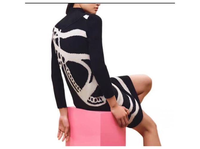 Hermès Kleid aus Kaschmir Gr. 36 Mehrfarben - Ansicht 5