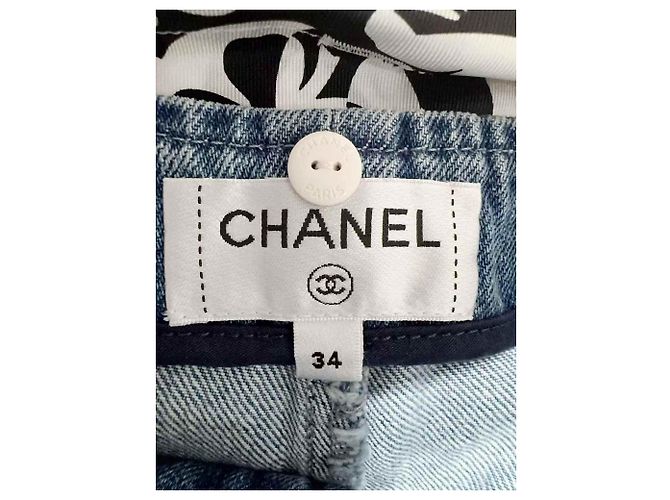 Vaqueros Chanel de algodón mujer talla 34 Multicolor - vista 5