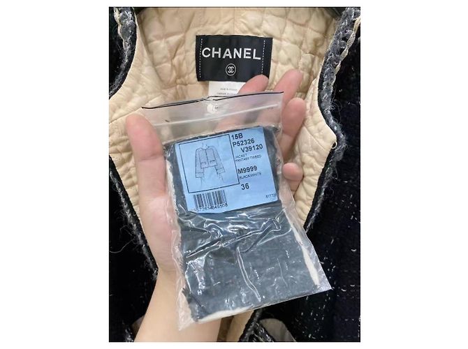 Abrigo Chanel de Tweed Talla 36 Multicolor - vista 4