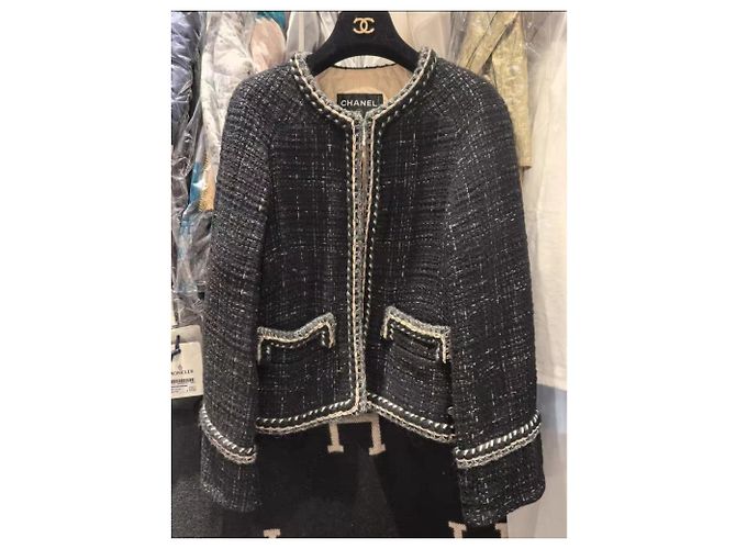 Abrigo Chanel de Tweed Talla 36 Multicolor - vista 6