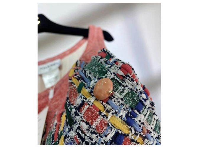 Chanel Kleid aus Baumwolle Mehrfarben - Ansicht 2
