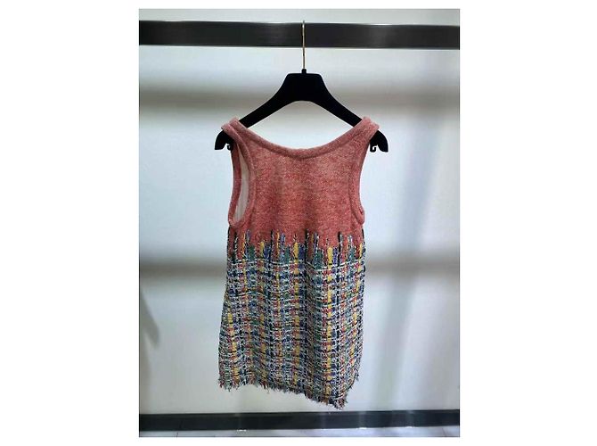 Chanel Kleid aus Baumwolle Mehrfarben - Ansicht 3