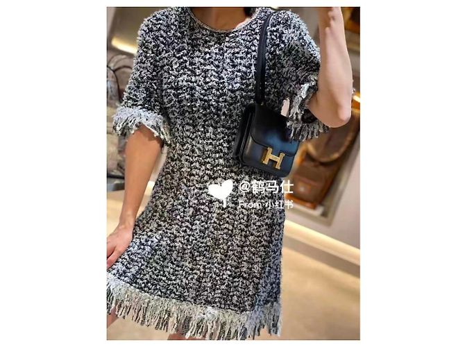 Vestido Chanel de algodón talla 38 Multicolor - vista 4