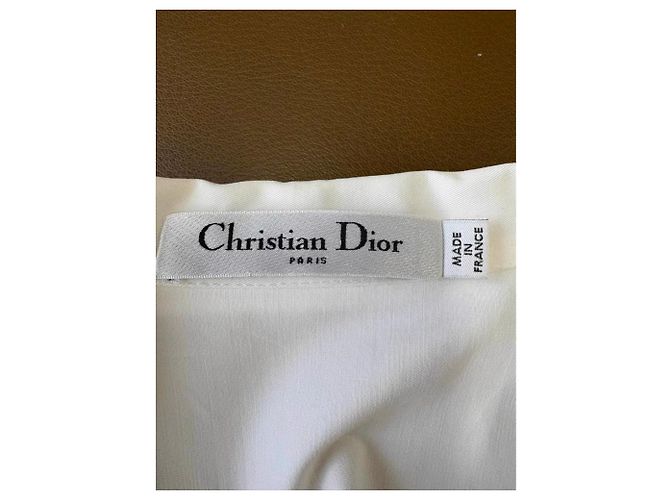 Autre Marque Vestido Dior Blanco de Algodón - vista 7